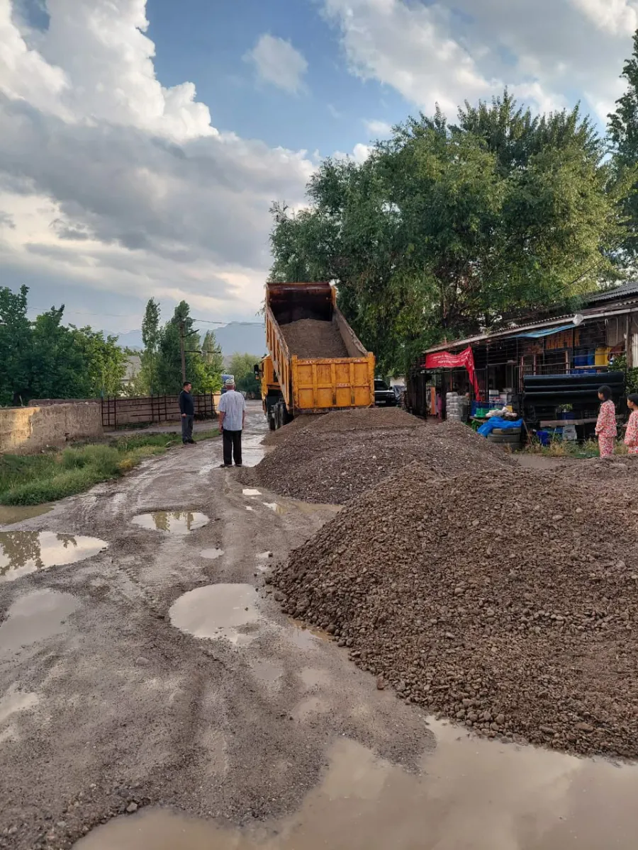 Самаркандек айыл аймагында калыбына келтирүү иштери үзгүлтүксүз уланууда